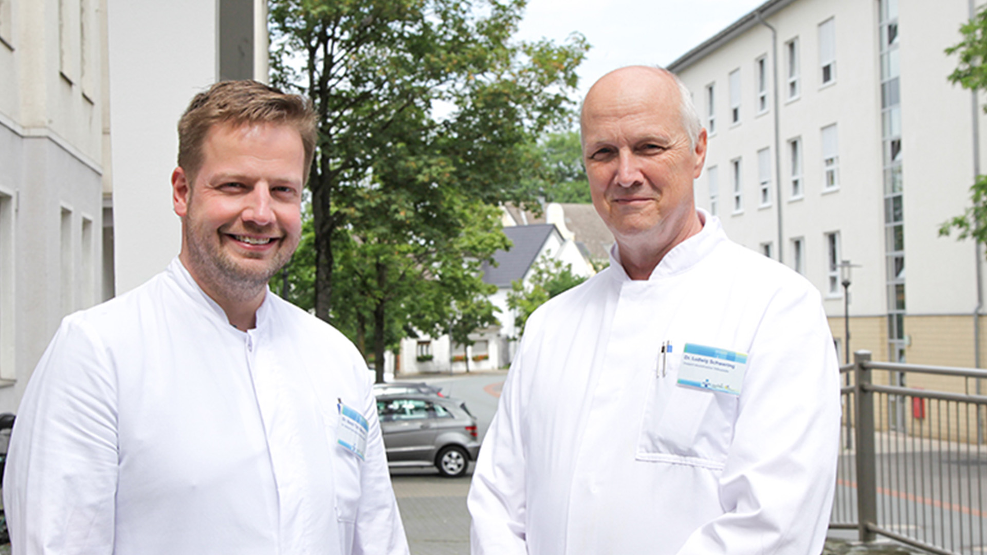 Bild Chefarzt und Oberarzt der Abteilung für rekonstruktive Orthopädie