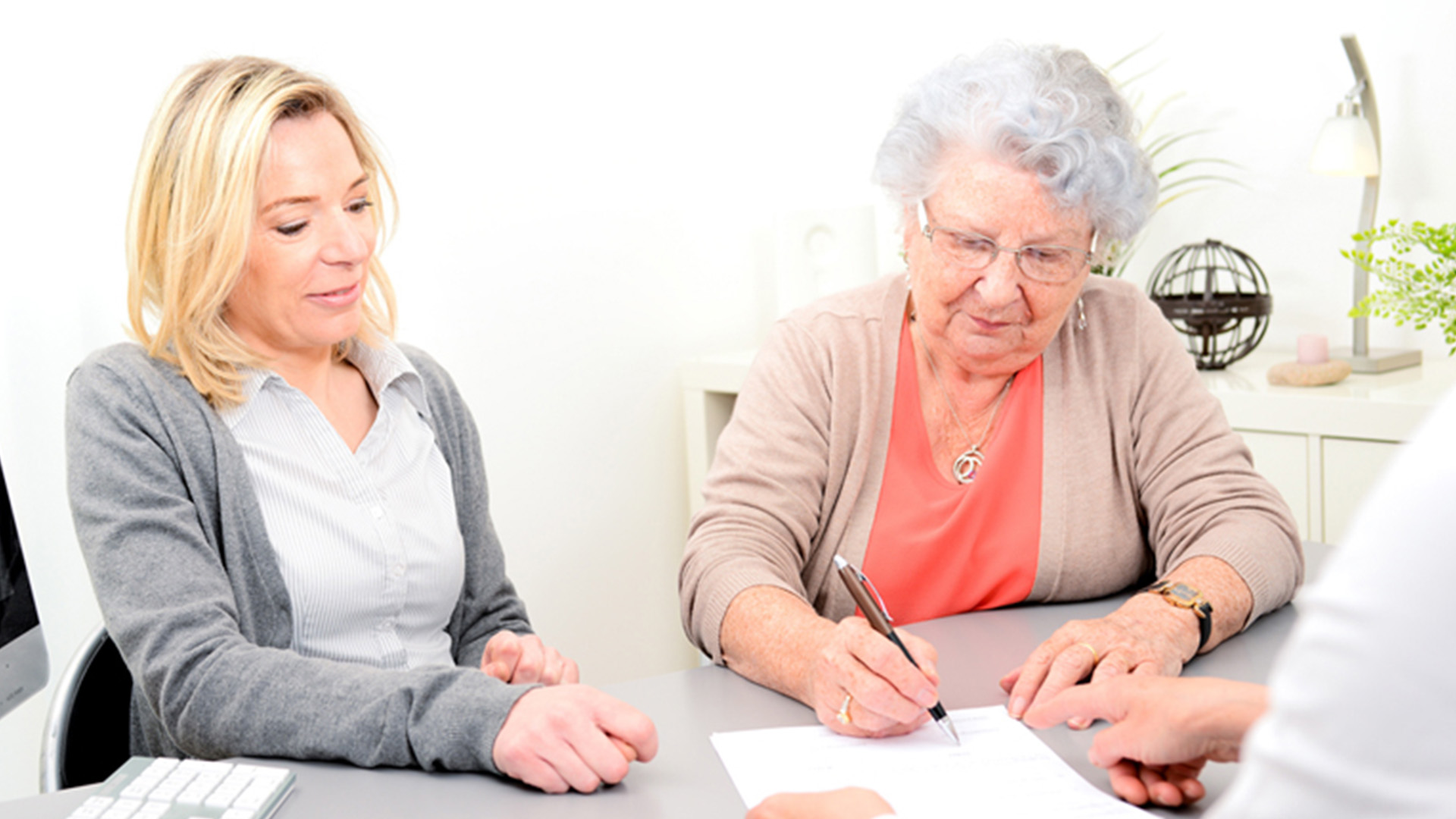 Bild Patientin bei der Aufnahme